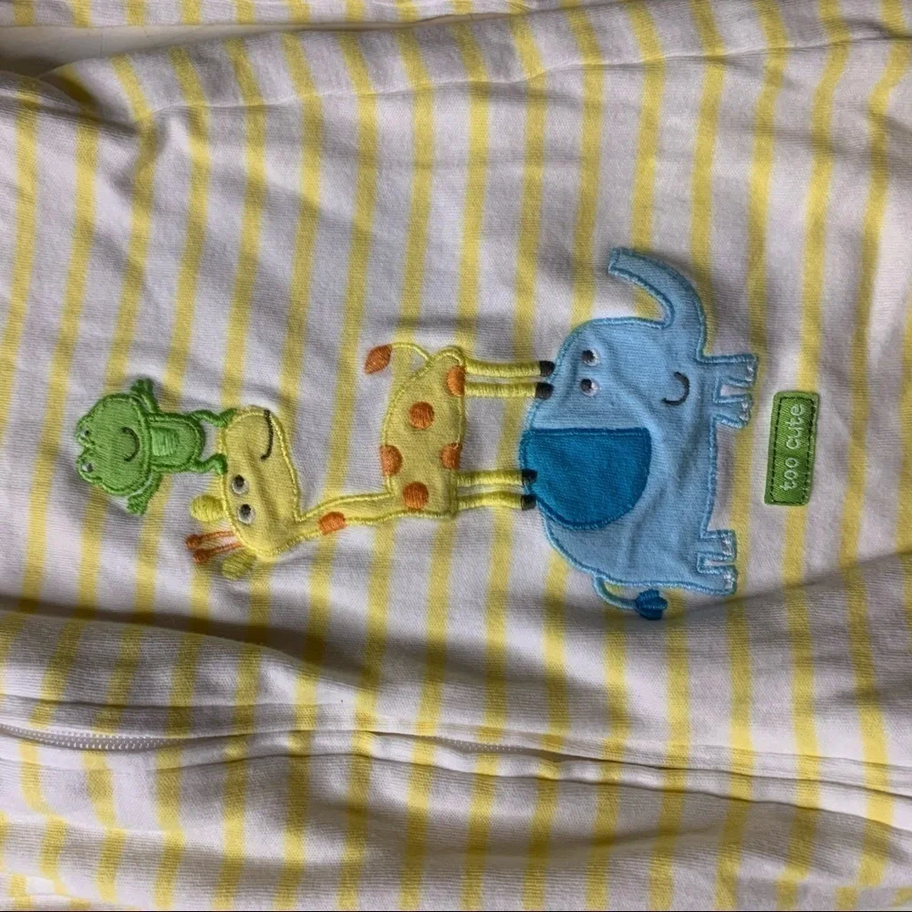 Carter’s Unisex 0 to 9 months Sleeveless Stripe yellow Bundle sleeper sacks